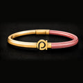 18K Gold & Leather Signature Bracelet