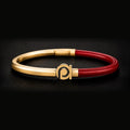 18K Gold & Leather Signature Bracelet