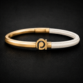 18K Gold & Leather Signature Bracelet