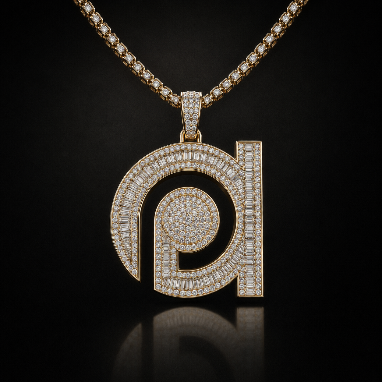 18K Gold Diamond Signature Necklace