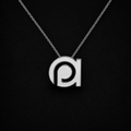18K White Gold Signature Necklace